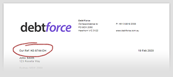 Invoice Reference Screenshot